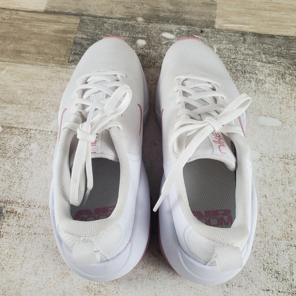 Nike Air Zoom Bella 7 Womens Shoes Sz 6 Training White Pink Lace-Up Sneakers